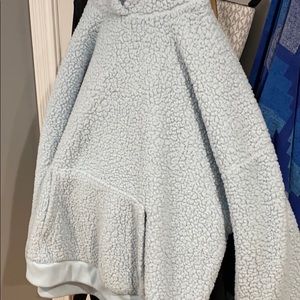 Light blue fluffy American eagle sweatshirt